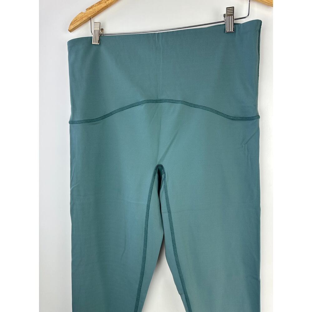 ✨2/$20 Spanx SPANXshape Booty Boost 7/8 Leggings Green Stretch Plus Size 2X - Picture 3 of 9